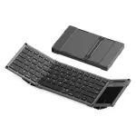 Inateck KB06101_STEEL GRAY klaviatuur Kodune RF-juhtmevaba + Bluetooth QWERTZ Inglise Must