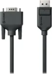 Alogic EL2DPVGA-02 - 2 m - DisplayPort - VGA (D-Sub) - isane - isane - sirge - DisplayPort-VGA kaabel &ndash; Elements seeria &ndash; isane-isane - 2 m (EL2DPVGA-02)