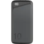 Kiirlaetav toitepank 10 000 mAh (must, USB-C PD, QC 3.0)