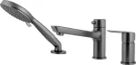 DEANTE 3-Hole Bathtub Mixer Black Matte Arnika Nero