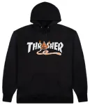 Thrasher x Toy Machine Hoodie Pyramid Black L