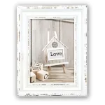 ZEP Rivoli &uuml;ksik pildiraam puit valge 10x15 cm ristk&uuml;likukujuline SY946W
