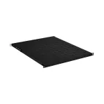 EFB Electronics 19 inch 0.5U fikseeritud riiul, reguleeritav s&uuml;gavus 550-650 mm, kandev&otilde;ime 70 kg, RAL 9005 Jet Black