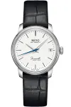 MIDO Baroncelli Lady automaatkell 33mm roostevaba teras valge sihverplaat must nahkrihm M027207160100