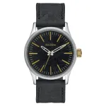 NIXON A377-2222-00 Meeste 38mm roostevabast terasest kell musta numbrilaua ja sadulpruuni nahkrihmaga