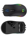 AQIRYS Phoenix juhtmega RGB m&auml;nguhiir, 12000 DPI, must