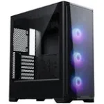 PHANTEKS Eclipse G370A arvutikorpus, Midi Tower, SSI-EEB, RGB, karastatud klaas - sh 3x 120-mm ventilaator, must