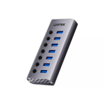 Unitek H1314A01-EU USB-A 3.0 5 Gbps jaotur, 7x USB-A 3.0 l&uuml;lititega