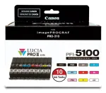 Canon PFI-5100 mitmikpakend, standardtootlikkus, 10 x 14,4 ml, mitmev&auml;rvilised tindimahutid