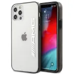 AMG AMHCP12LAESLBK iPhone 12 Pro Max l&auml;bipaistev k&otilde;va kate metallist musta raamiga