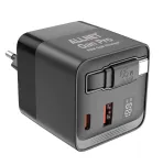 ALLNET 65W GaN USB-C PD seinelaadija Quick Charge 3.0-ga, 2x USB-C ja 1x USB-A