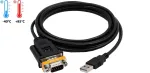 EXSYS EX-1311-2T USB 2.0 - RS-232 seeriaadapteri kaabel FTDI kiibistikuga, 0,8 m, must