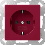 Gira System 55 SCHUKO pistikupesa punane 4455108