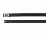 HellermannTyton 111-00294 MBT8HFC-SS316/SP-BK roostevabast terasest kaablivits, 201 mm x 7,9 mm, must, kuullukk, UV-stabiliseeritud