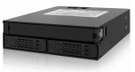 ICY DOCK - ToughArmor - MB994IPO-3SB - SAS / SATA - 2x 2,5 Zoll SATA/SAS HDD/SSD + Slim ODD - 5,25 Zoll Backplane - SAS 12 Gbit/s - SATA - 40 mm L&uuml;fte