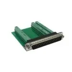 EXSYS EX-49035 D-SUB 37-pin isane 39-pooluseline kruviklemmliist adapter, roheline/h&otilde;bedane