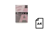 V&auml;rviline paber Double A, 80g, A4, 500 lehte, roosa