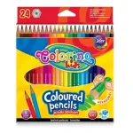 Colorino Kids kuusnurksed v&auml;rvilised pliiatsid 24 v&auml;rvi
