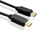 Secomp STANDARD DisplayPort 1.4 kaabel, 2 m, must (11.55.3696)