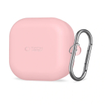 Tech-Protect silikoonkate konksuga Samsung Galaxy Buds 4 / 4 Pro k&otilde;rvaklappidele, Dusty Pink