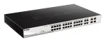 Hallatav L2 gigabit PoE kommutaator D-Link DGS-1210-24P &mdash; 24x 10/100/1000 RJ-45, IEEE 802.3af/at, 56 Gbit/s, rack-montaaž, must