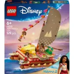 LEGO Disney 43270 Moana seiklusekanuu, 529 detaili, 3 minifiguuri, 6+