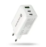 Toiteadapter everActive SQ-655Q 65W, 1&times;USB-A + 2&times;USB-C kiirlaadimine