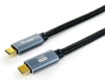 USB C kuni C kaabel EQUIP 3,0 m &mdash; USB 3.2 Gen 2 (10 Gbps), PD100W, 4K/60Hz, must