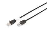 DIGITUS v&auml;listingimustesse m&otilde;eldud &uuml;henduskaabel - CAT6 - S/FTP - varjestatud - Cu - 3 m - must &uuml;mbris