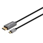 USB-C&ndash;DisplayPort-kaabel Manhattan CDP2DP146B 8K 2 m
