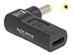 DeLOCK Adapter USB USB-C emane HP 4,8 x 1,7 mm isane 90&deg; nurga all