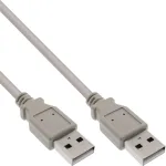 USB 2.0 kaabel t&uuml;&uuml;p A-pistik / isane beež 1m InLine 34310H