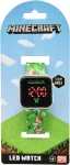 Laste digitaalne k&auml;ekell Euroswan Minecraft LED mudel 065786