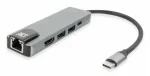 ACT USB-C 4K dokkimisjaam 1 HDMI monitorile, Ethernet, USB-A, PD l&auml;bivooluga