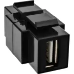 InLine USB 2.0 Snap-In moodul, USB 2.0 A-pesa/emane, valge korpus