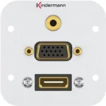 Pistikupesa HDMI VGA 3.5mm Kindermann 7441000586
