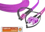 Lightwin LDP-50 LC-SC 3.0 OM4 fiiberoptiline kaabel 3 m violetne (LDP-50 LC-SC 3.0 OM4)