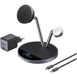 Anker Prime juhtmevaba laadimisjaam Qi2.2 25W juhtmevaba laadimine (3-in-1, MagGo, AirCool, Dock Stand) toiteplokk lisatud