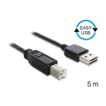 USB-kaabel DeLOCK 85553 USB 2.0 5m USB A USB B Must