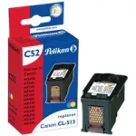 Pelikan C52 (4105738) kolmev&auml;rviline tindikassett Canon CL-513 jaoks, 18 ml