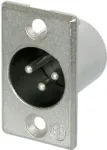 Neutrik NTR-NC3MP - -30 - 80 &deg;C - H&otilde;bedane - UL 94 HB - IEC 61076-2-103 - IP 40 - IEC 68-2-20 (NC3MP)