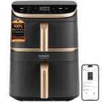 Cosori Turbo Tower Pro Smart Single 10,8 L Eraldiseisev 2630 W Kuum&otilde;hufrit&uuml;&uuml;r Must, Kuldne