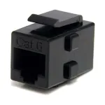 StarTech.com Cat 6 RJ45 v&otilde;tmehoidja v&otilde;rgupistik - F/F, Must, RJ-45, RJ-45, 90 mm, 125 mm, 2 mm