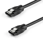 StarTech.com 0,3 m &uuml;mmargune SATA-kaabel, 0,3 m, SATA III, SATA 7-kontaktiline, SATA 7-kontaktiline, isane/isane, must