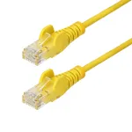 StarTech.com 5 m kollane &otilde;huke CAT6 Etherneti kaabel, haakumisvastane, 100W PoE, UTP, LSZH, 28AWG puhtast vasest traat, &otilde;huke RJ45 v&otilde;rguparandusjuhe t&otilde;mbekaitsega, individuaalselt testitud