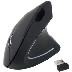 Equip 245110 Vertikaalne Ergonoomiline Juhtmevaba Hiir - Paremak&auml;eline - 2,4 GHz - USB Vastuv&otilde;tja - Must