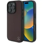 Mercedes-Benz MEHMP16L23RBGVR iPhone 16 Pro 6,3 inch k&otilde;va &uuml;mbris, puiduimitatsiooniga nahk, punane, MagSafe