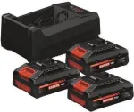 BOSCH 0615V0005X 3x EXBA 18V 4.0Ah + GAL 12V/18V-80 laadimiskomplekt