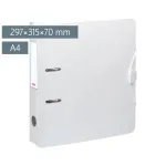 BRUNNEN WAVE Lever Arch File White Plastic 7,0 cm DIN A4