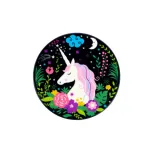 iLike Universal Pop Holder Unicorn Black